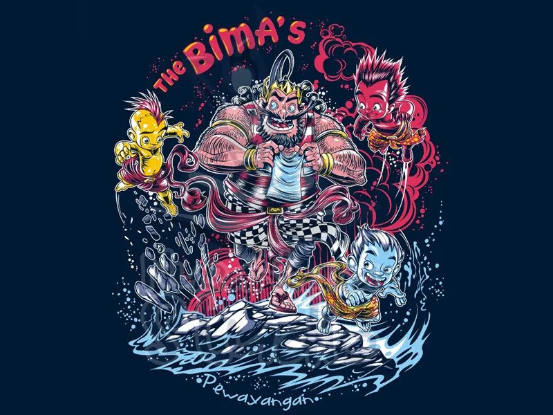 The Bima's — Javanese Wayang Scene