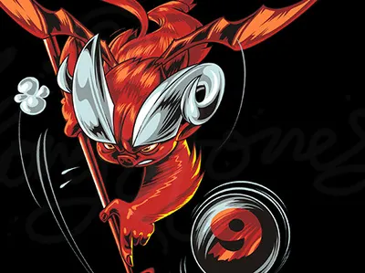 Fire Fox Fighting Character